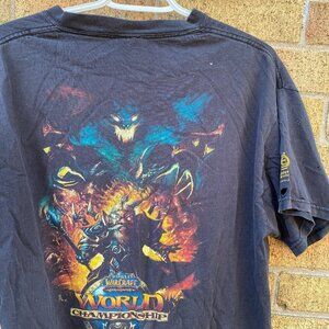 RARE World of Warcraft Championships Competitor T Shirt XL Black Blizzard